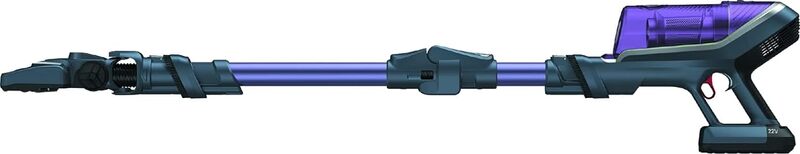 Tefal X-Force 8.60 Cordless Vacuum Cleaner, Allergy Kit, 0.55 Litre, 185 Watts, Grey / Purple,